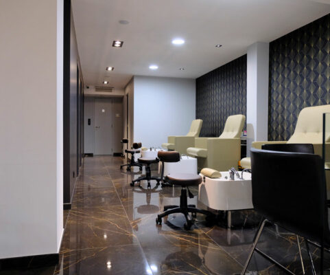 Coin pédicure - Salon Rodolphe - Coiffure institut pour homme